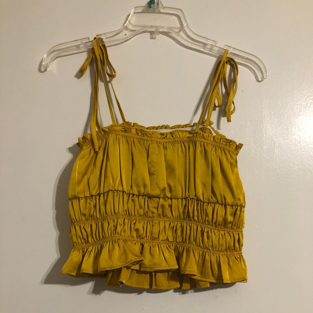 NWT Forever 21 Gold/yellow top/ cami.